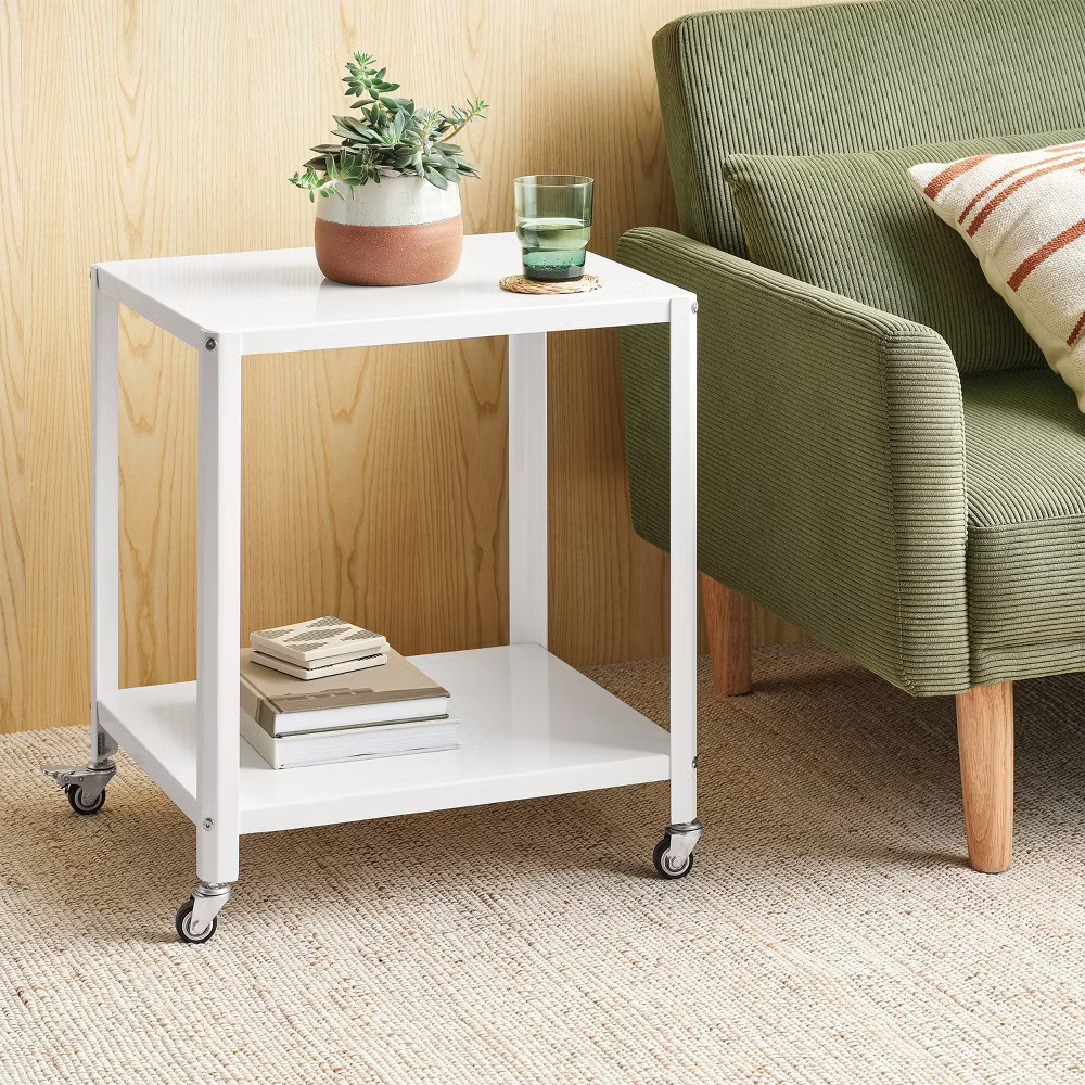 Metal Accent Table Chalk White – Room Essentials