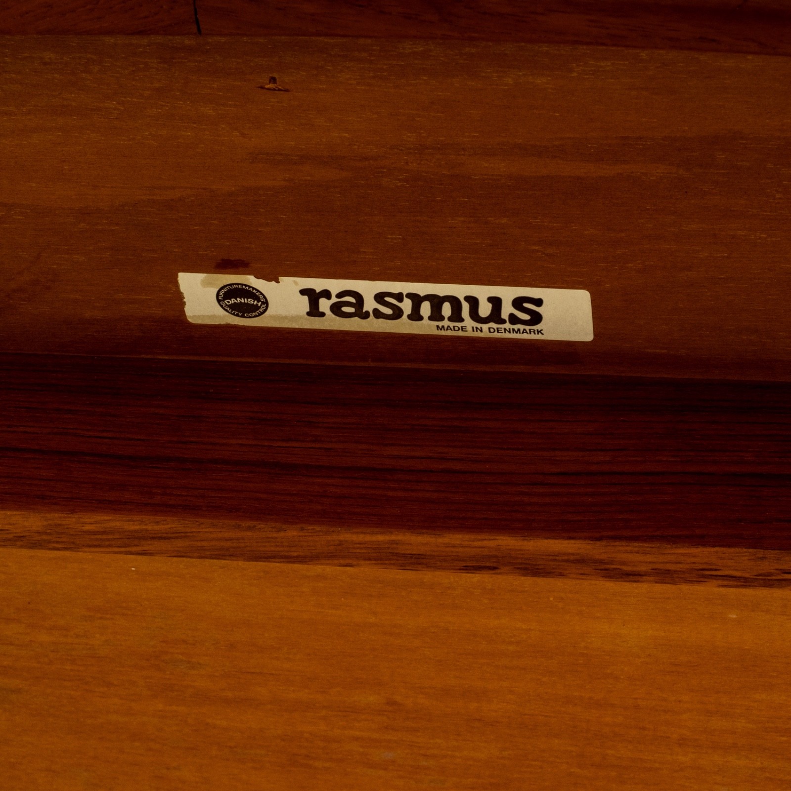Rasmus Danish Modern Teak Extension Dining Table 2 Leaves Denmark MCM 98.5″