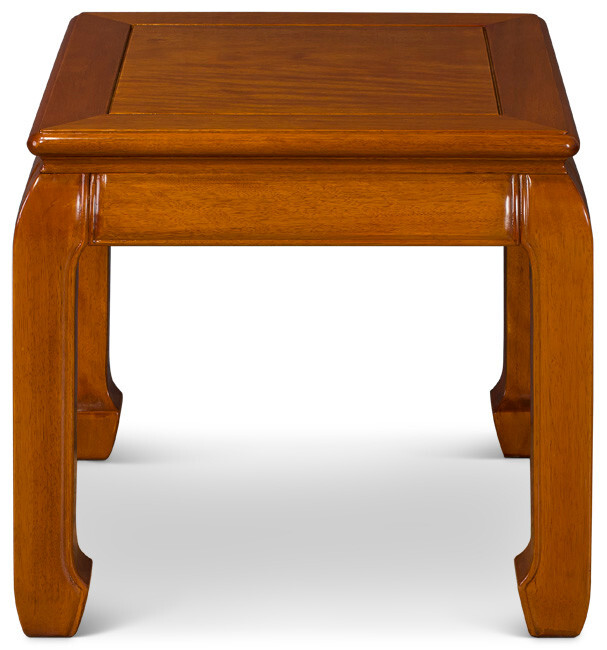 US SELLER – Natural Finish Rosewood Chinese Ming Side Table