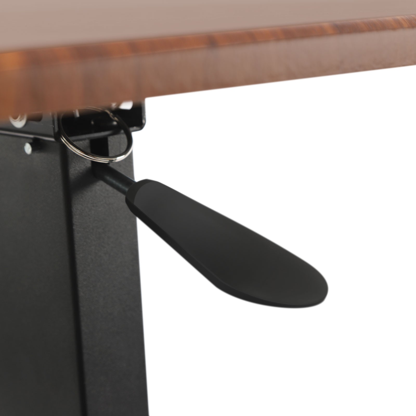 Adjustable Height Side Table Walnut Color Mobile Bedside Table dinner tray table