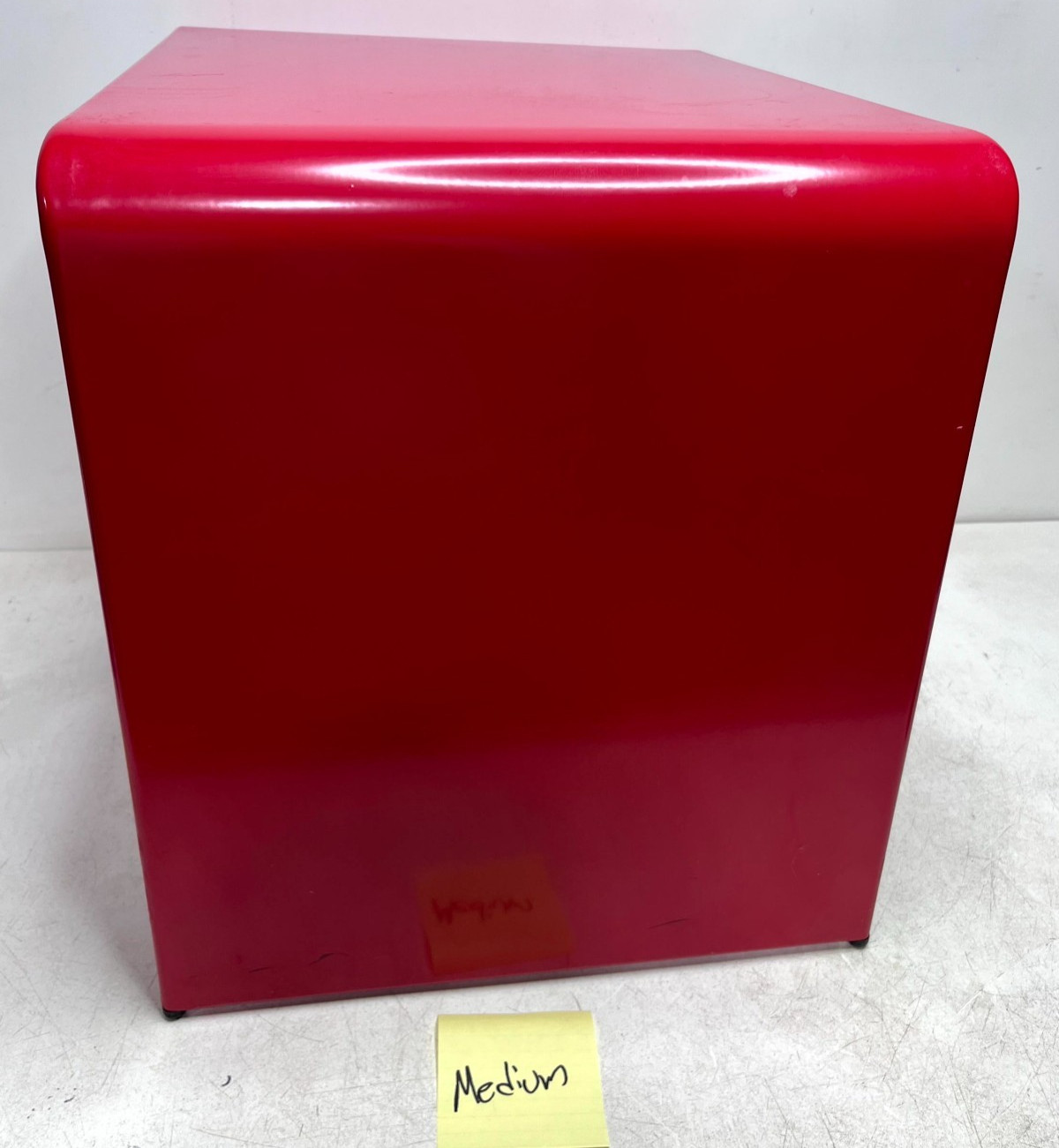 Vintage Amisco Red Nesting Tables Set of 3 Large Metal Made in Canada