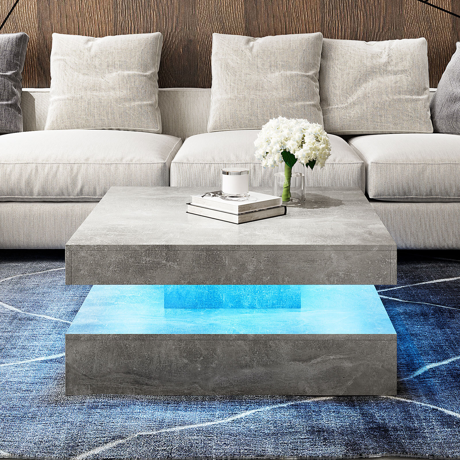 Modern LED lighting coffee table LED living room coffee table coffee table coffe