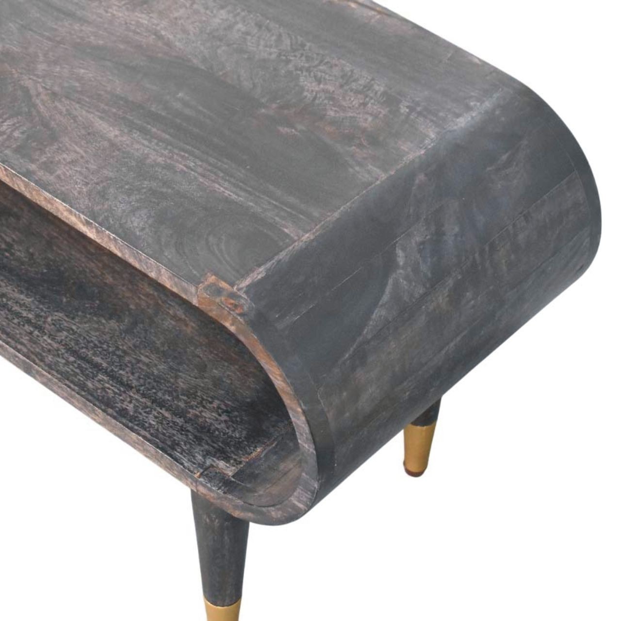 Velvet Mocha Curved Media Console