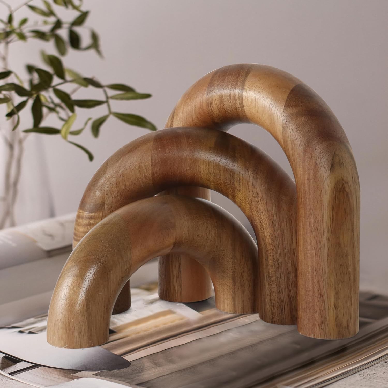 3 Pcs Wood Shelf Decor Aesthetic, Modern Aesthetic Home Decor Accent