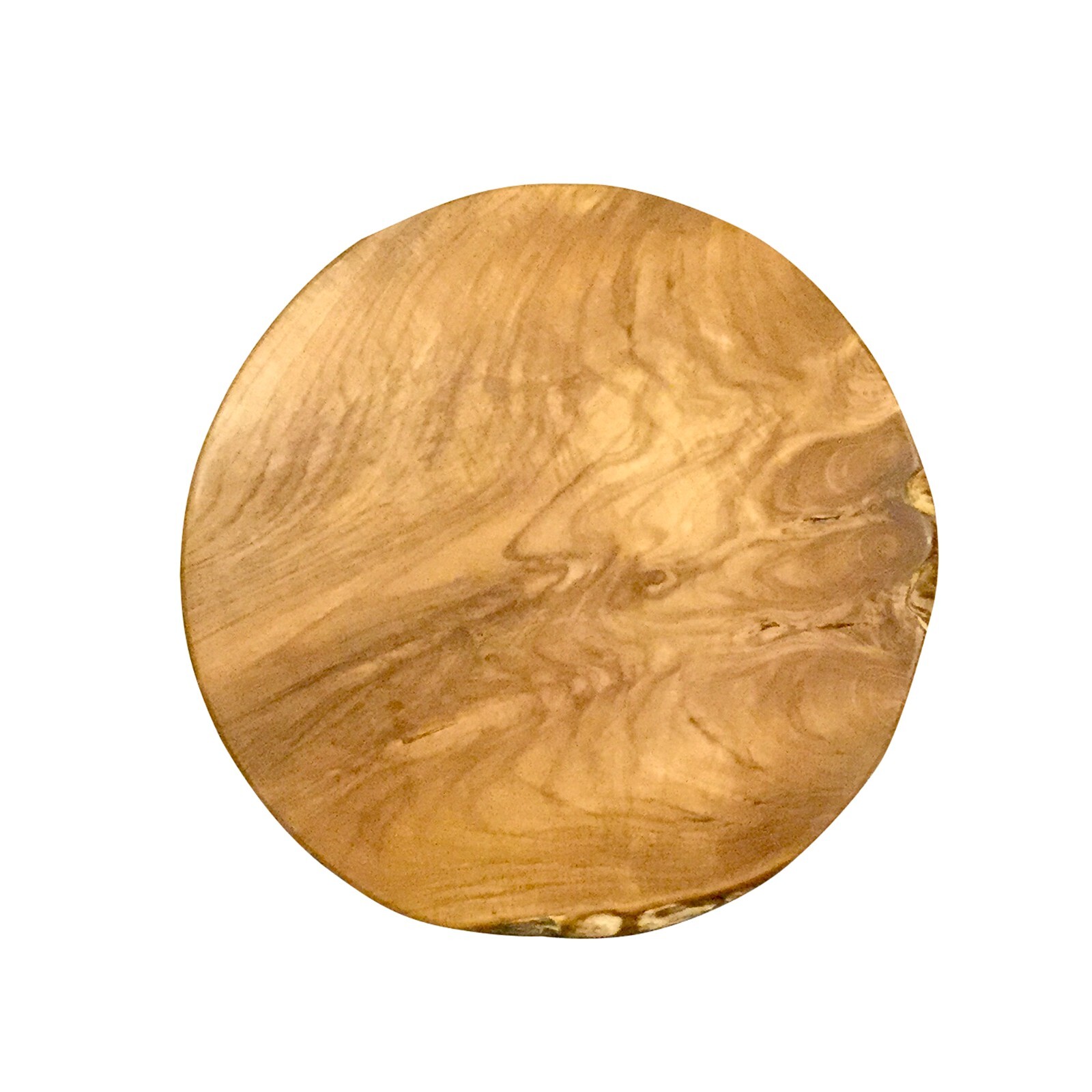 Rustic Natural Round Teak Wood Slab Table Top DIY for Side End Table Home Decor
