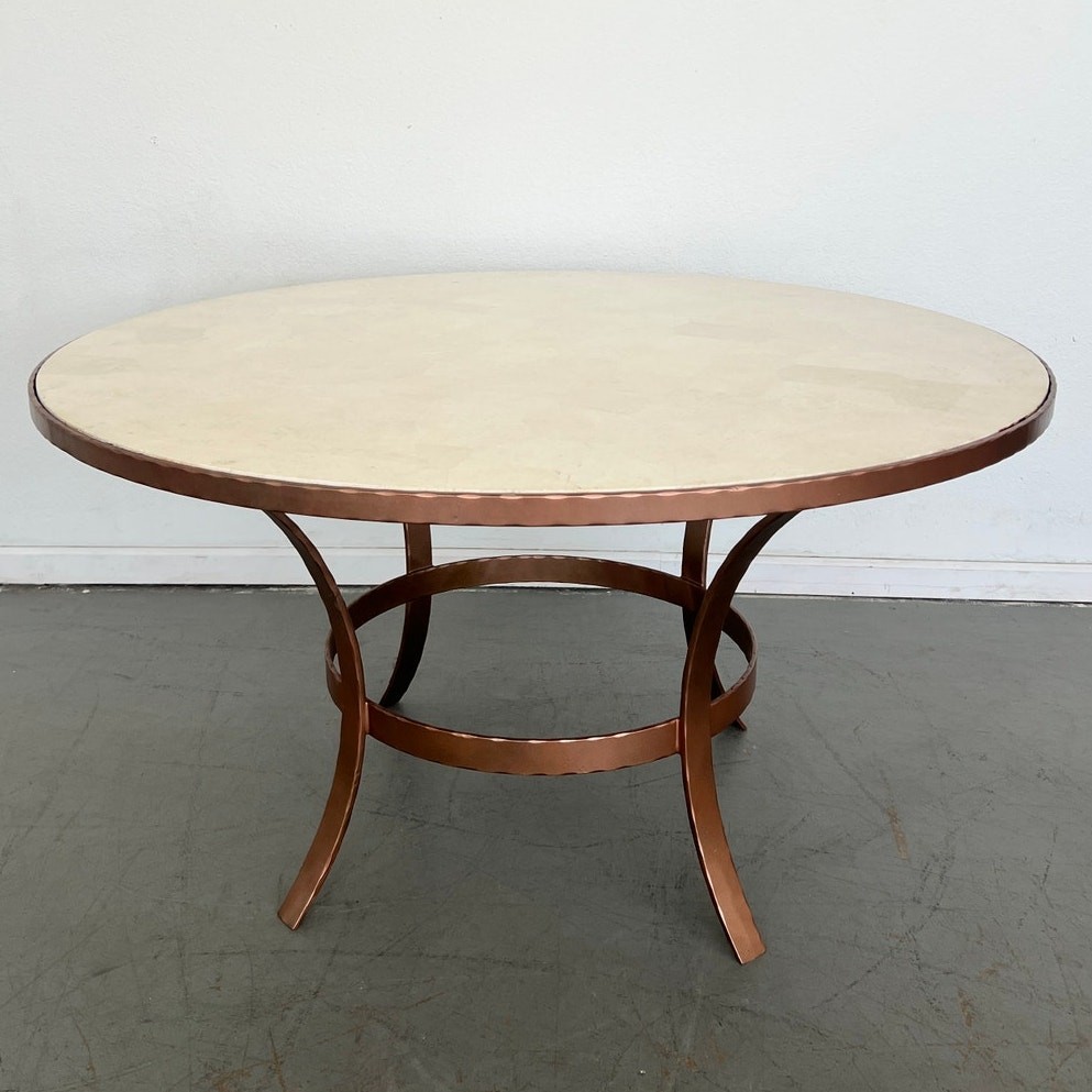 Serena & Lily St. Germain Stone Dining Table – Original Price $3,648