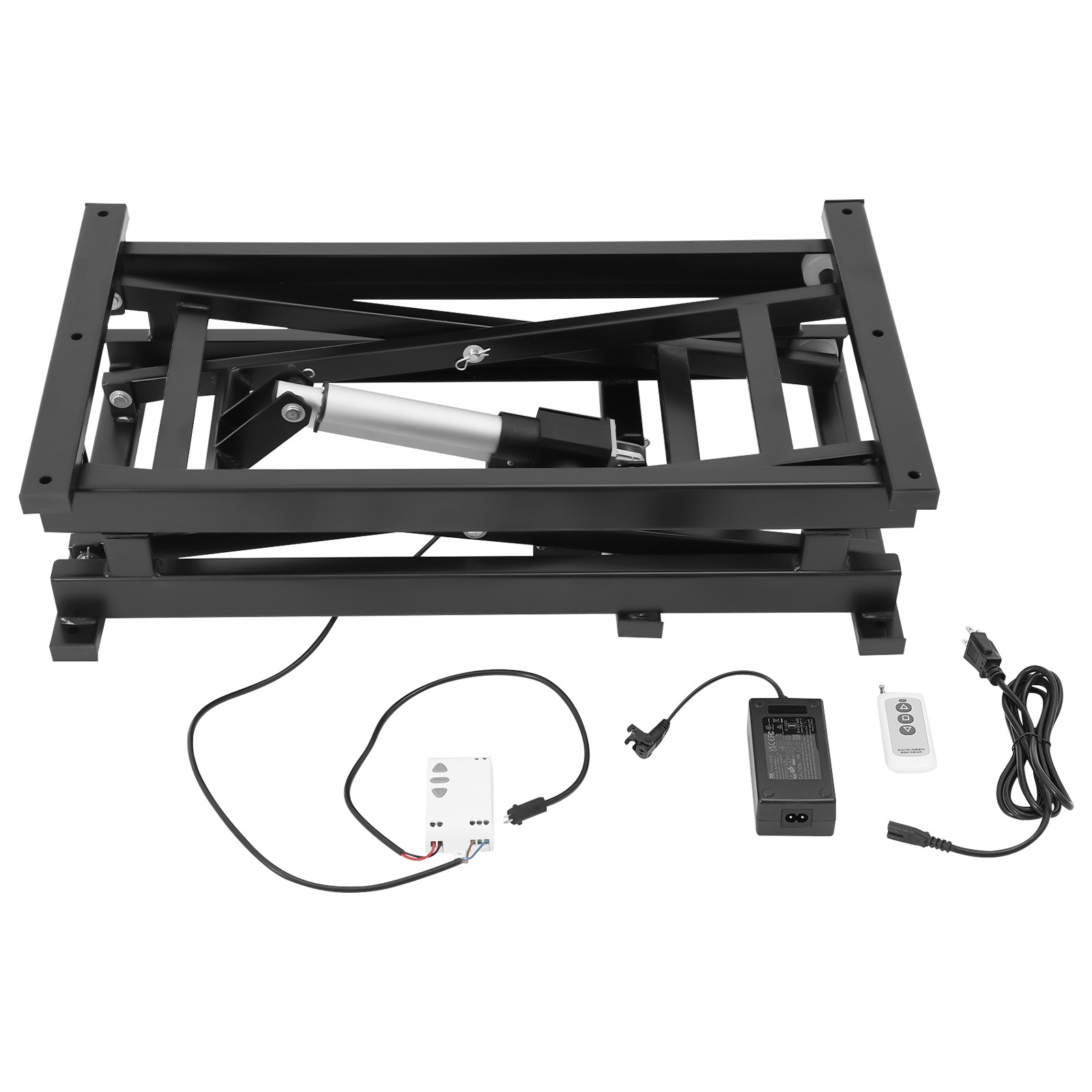 350LB Electric Scissor Lift Table with Remote Control, Adjustable Height