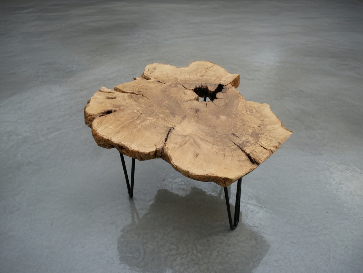 Side Table Natural Live Edge Olive Rustic Nesting Table l By Skilled Hands
