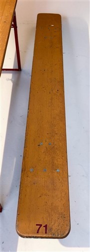 Vintage German Oktoberfest Beer Garden Table&Bench, Honey Brown Outdoor Set, H20