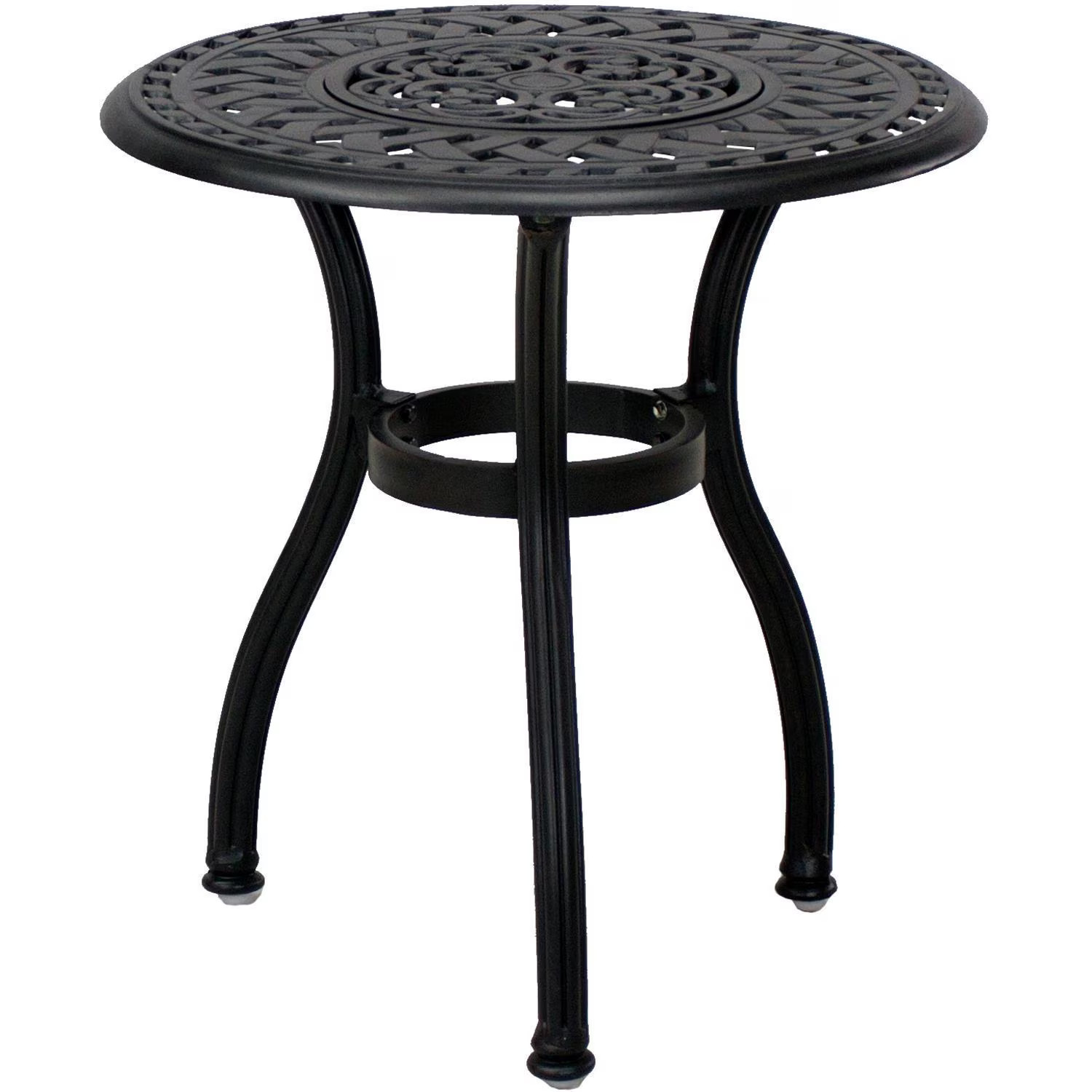 Santa Anita 3 Pc Cast Aluminum Chaise Lounge Set 24-in Ice Bucket End Table &
