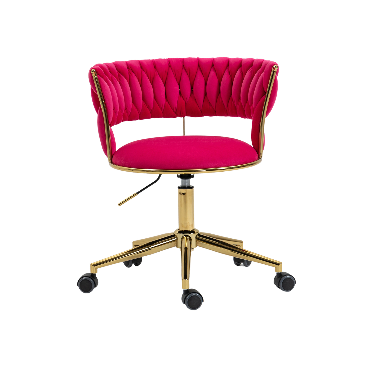 Home Office Desk Chair, Vanity Chair, Modern Adjustable Home Chair – Rose Red