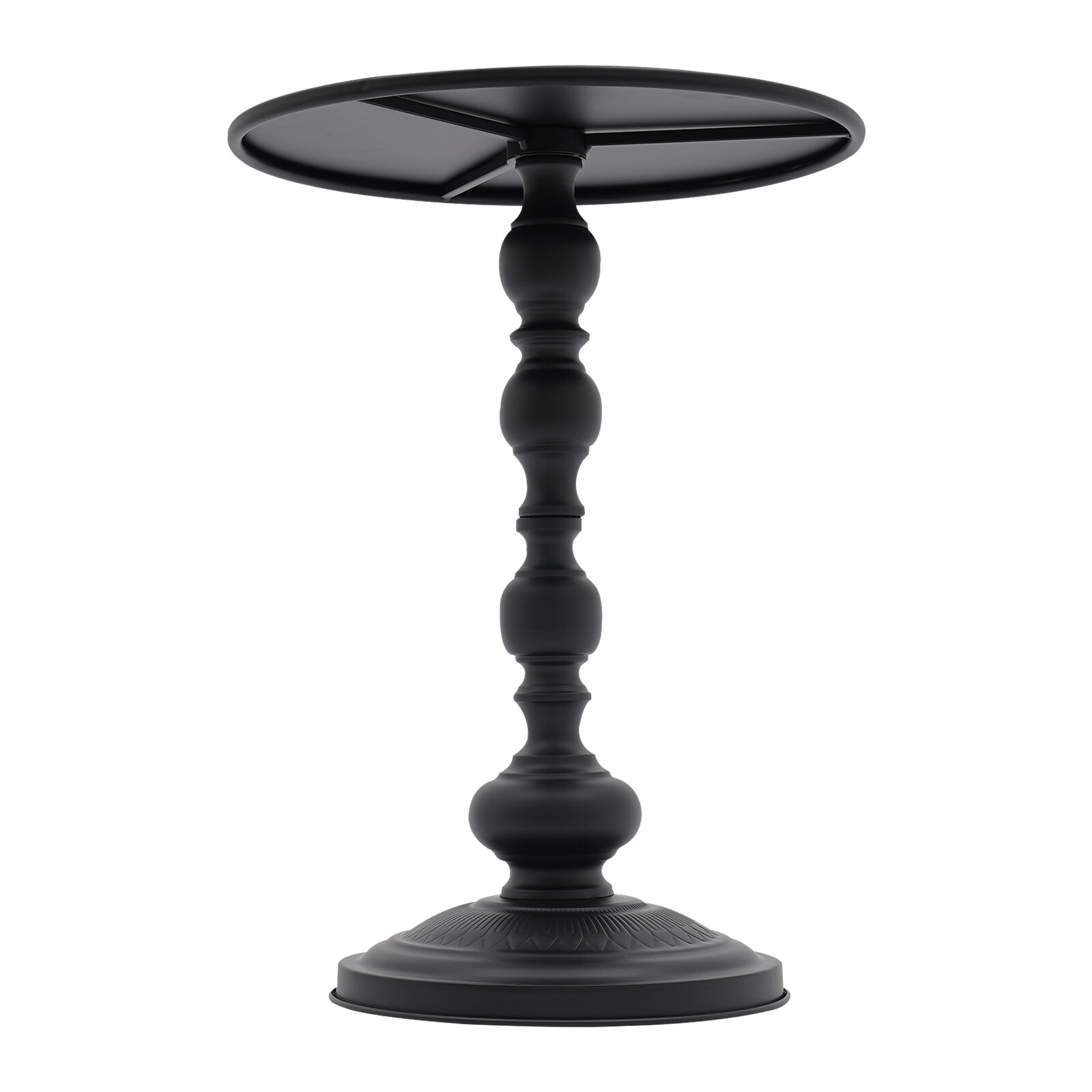 Retro Round Side Table Carbon Steel Sofa End Table Living Room Bar Coffee Table