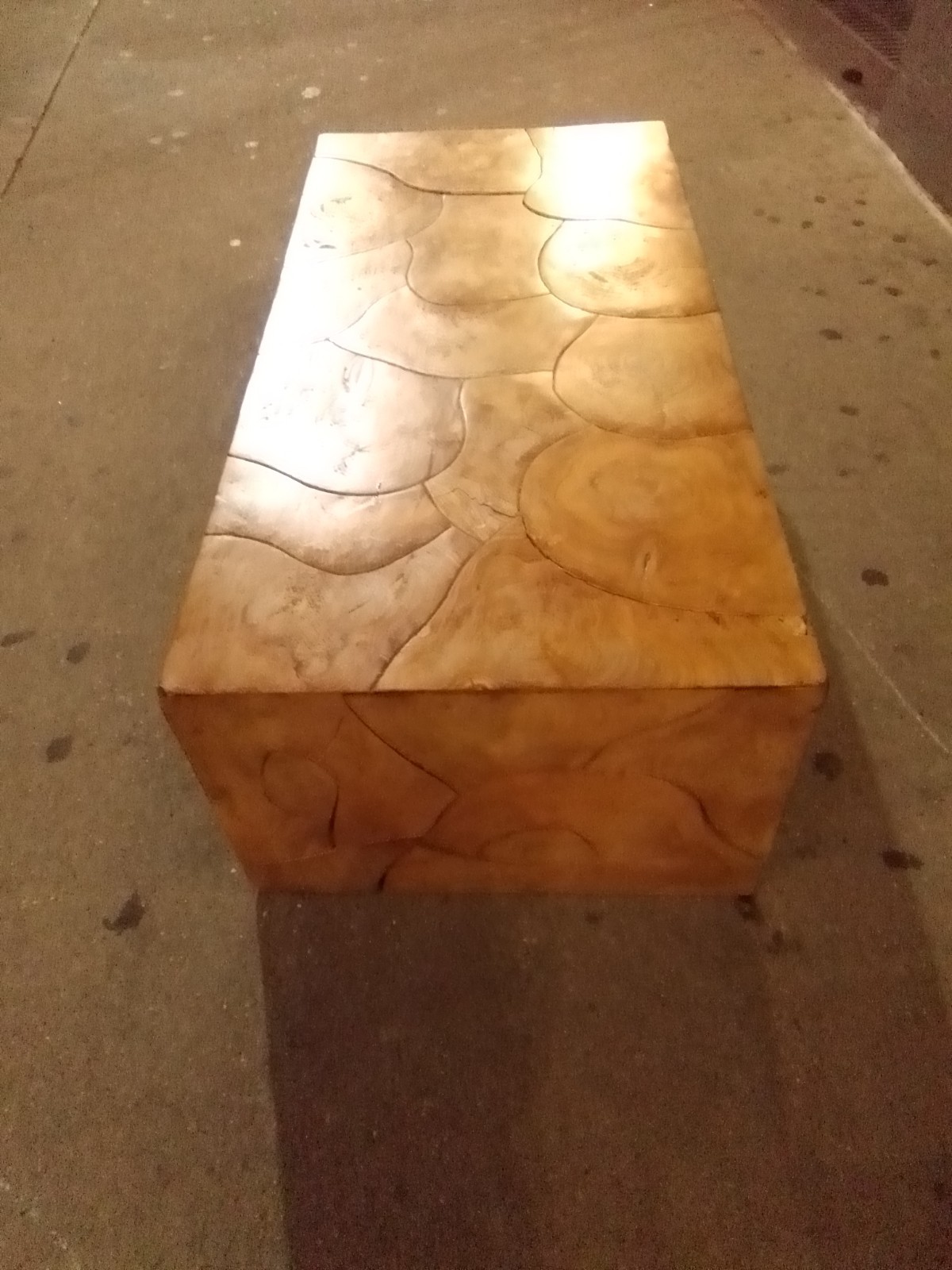Teak Wood Coffee Table 47 3/16×31 1/2in Living Sofa Solid Furniture Natural