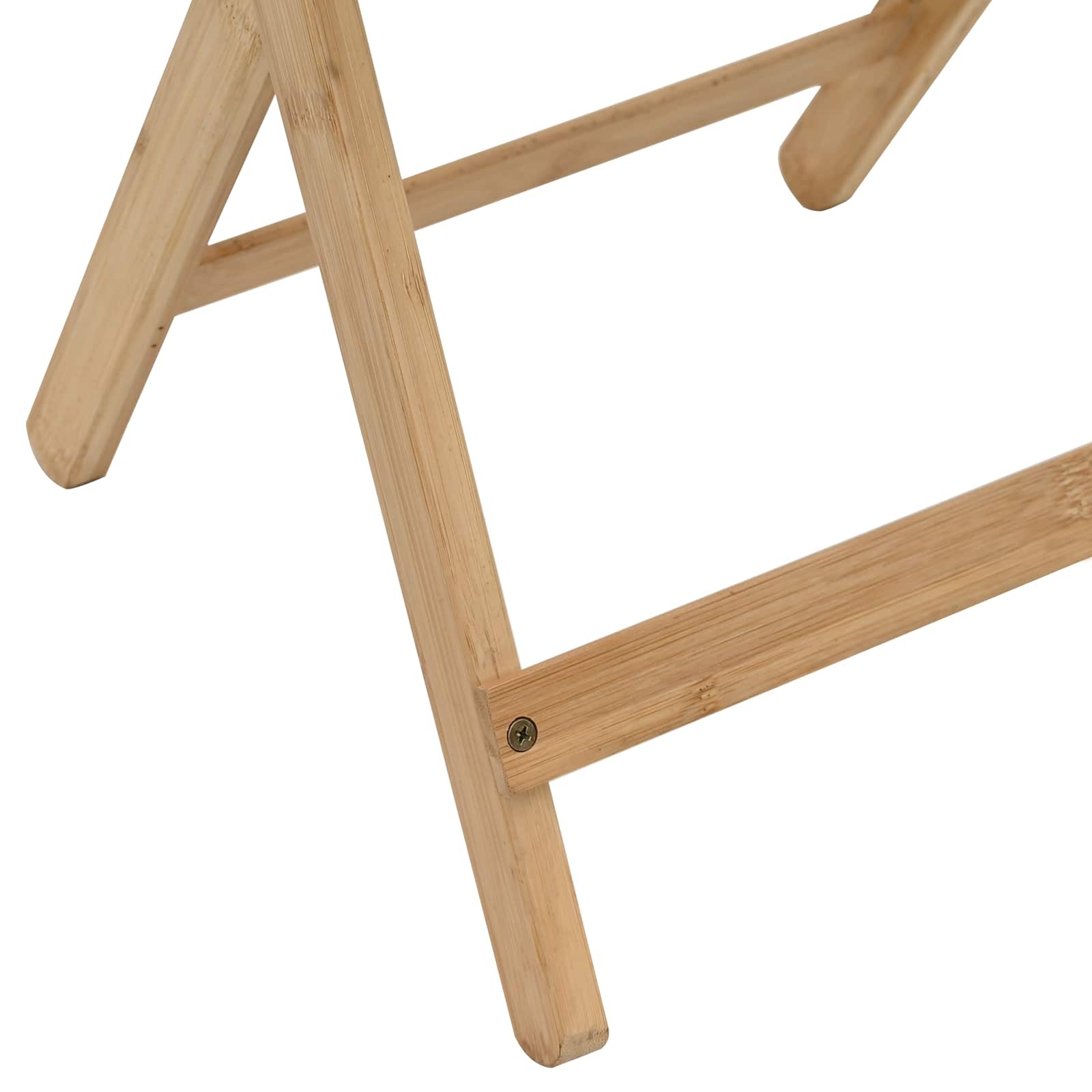 Kitchen Table Folding Natural 15.75 x 11.81 x 21.06 in Bamboo vidaXL