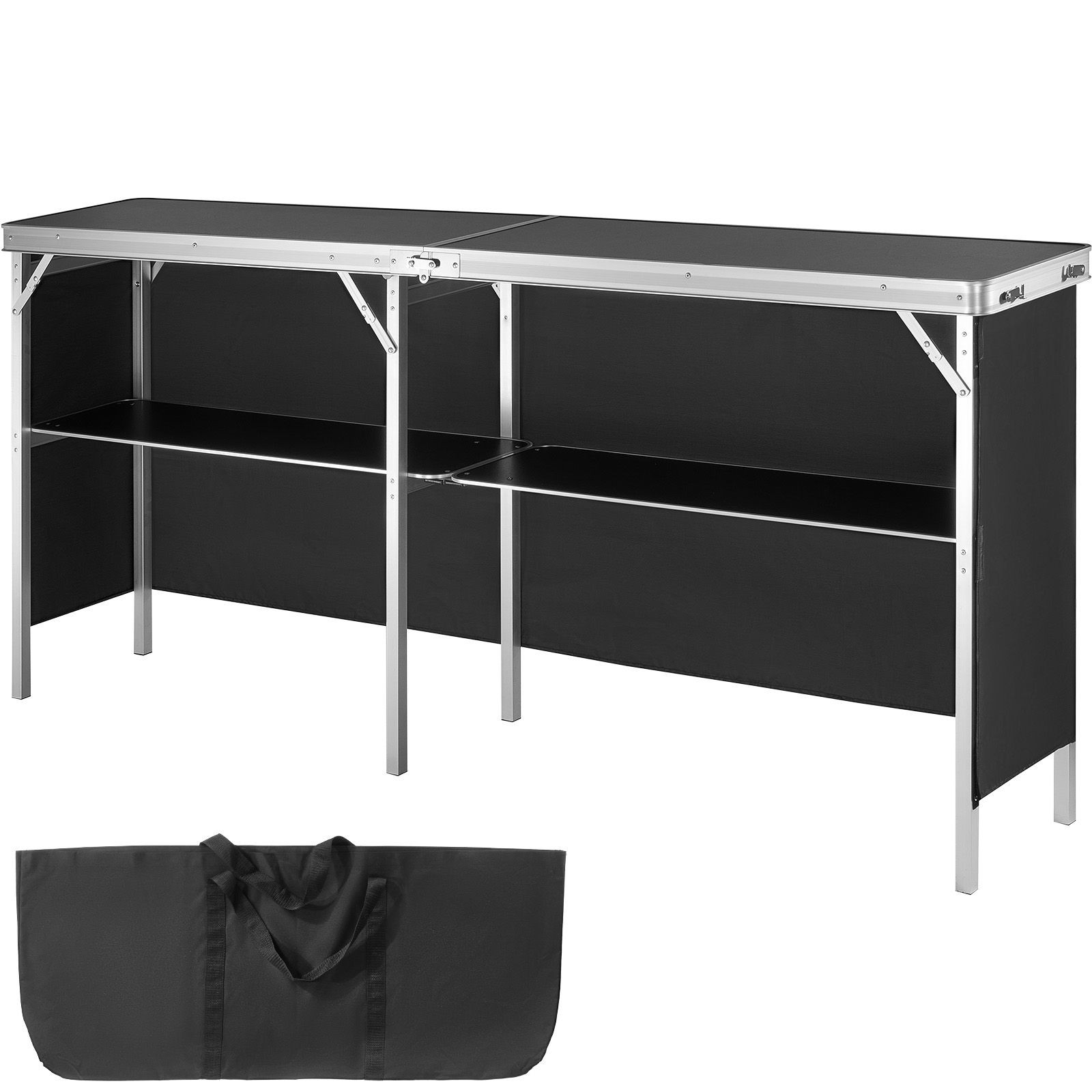 Extra Long Folding Portable Bar Table – Tradeshow Podium Table