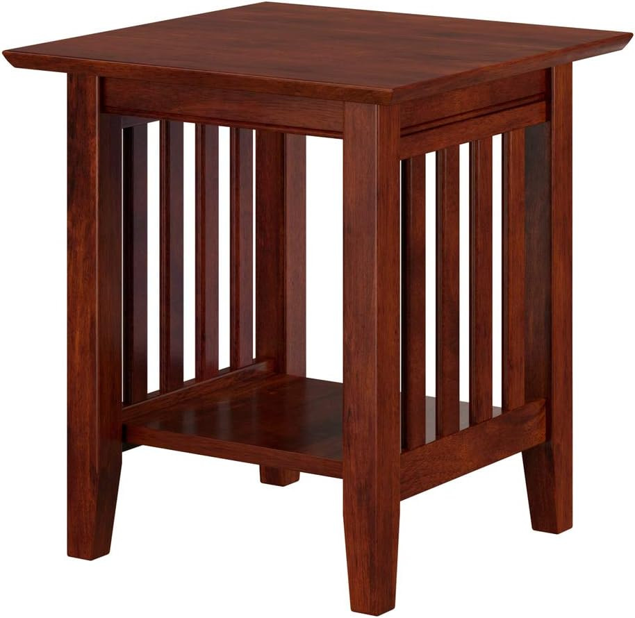 Walnut Mission End Table – Stylish & Functional Accent for Any Room