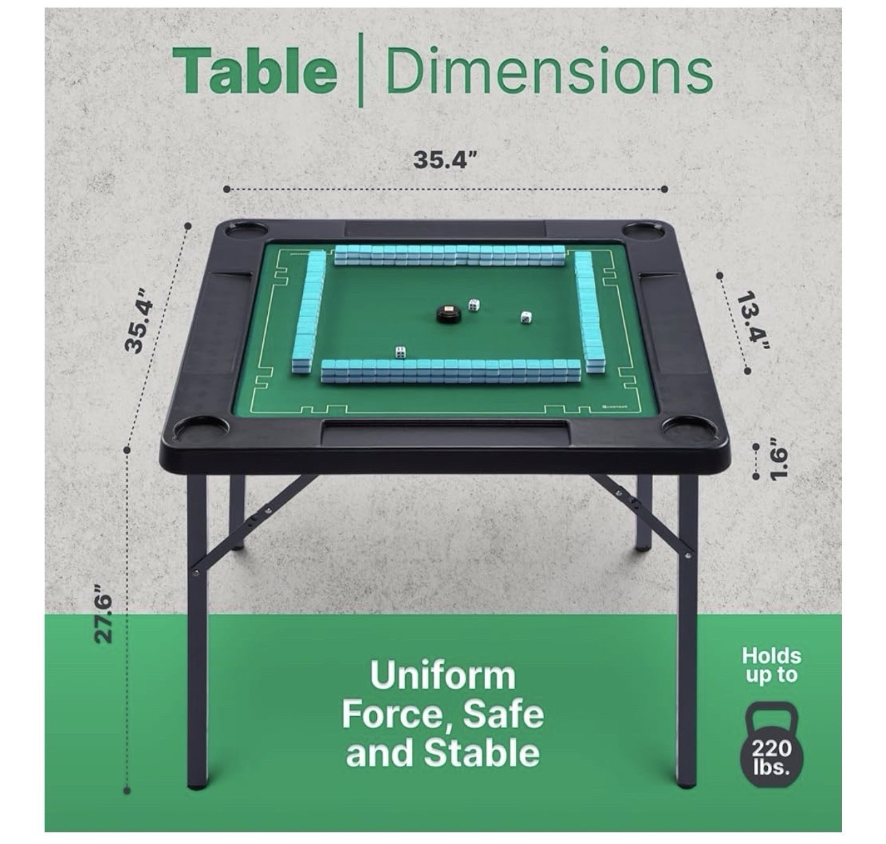 Queensell Foldable Table