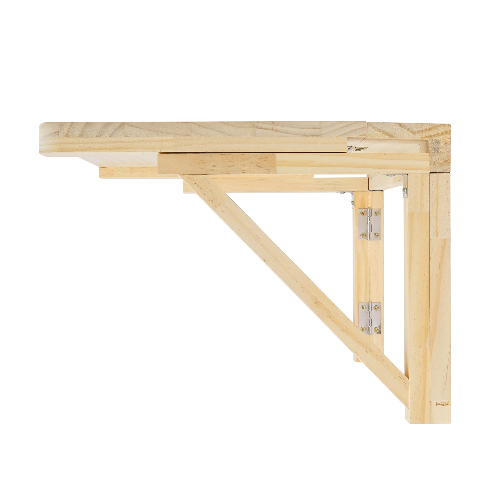 31.49*23.62*11.81in Wood Color Pine Wood Rustic Wall Mounted Folding Table
