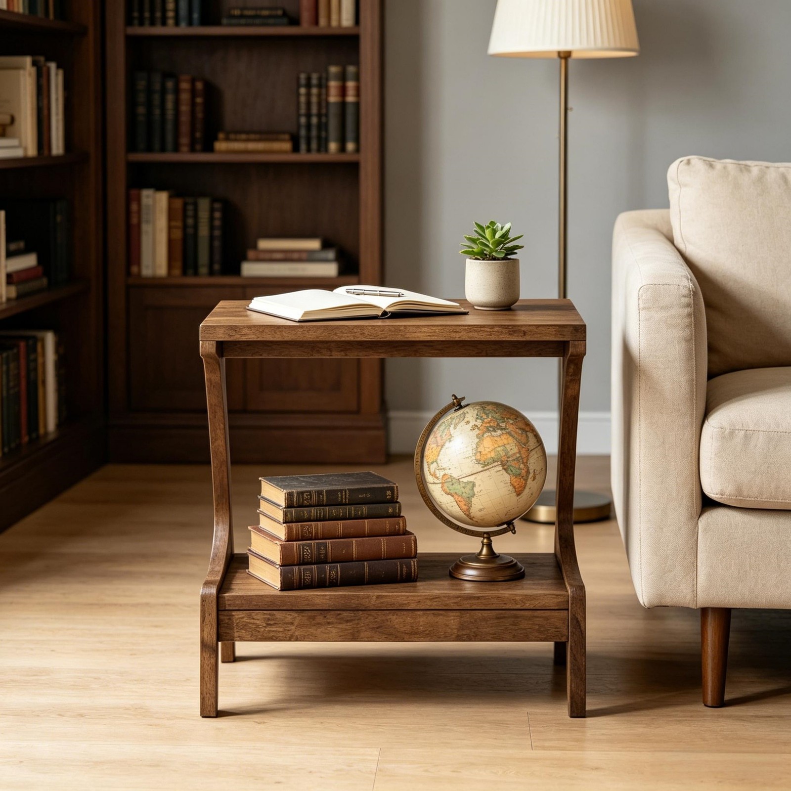 Solid Wood End Table Side Table Sofa Table