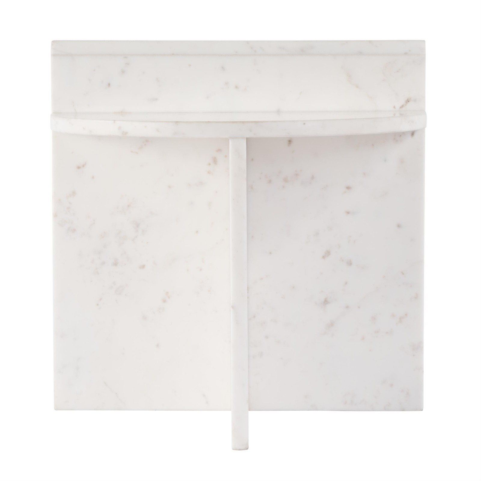 Butler Specialty Company Vienna 19.5 in. W Round Marble Accent Table in White