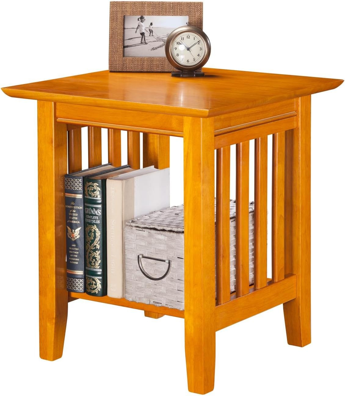 Walnut Mission End Table – Stylish & Functional Accent for Any Room
