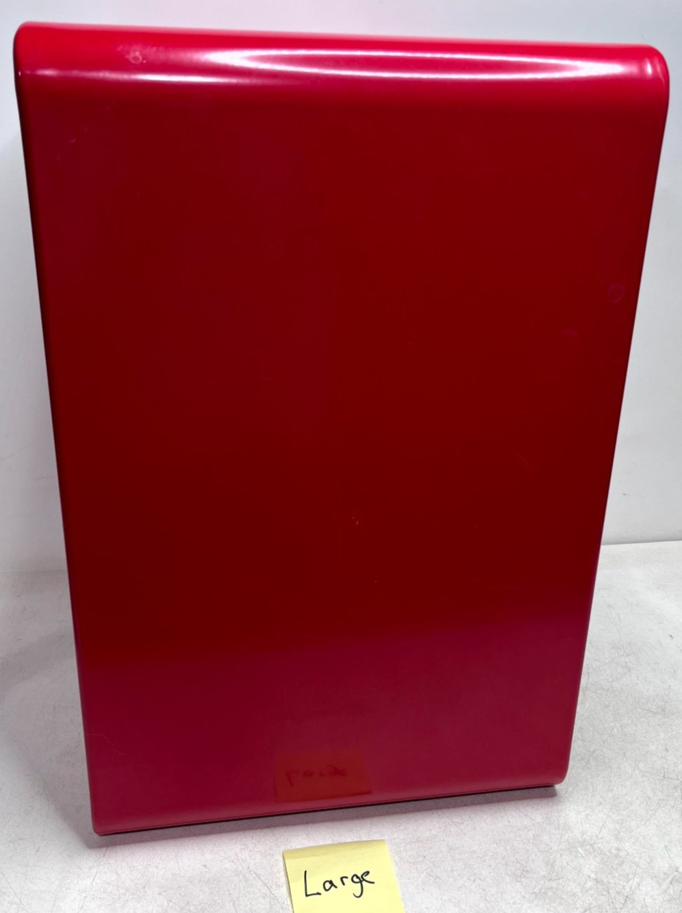 Vintage Amisco Red Nesting Tables Set of 3 Large Metal Made in Canada