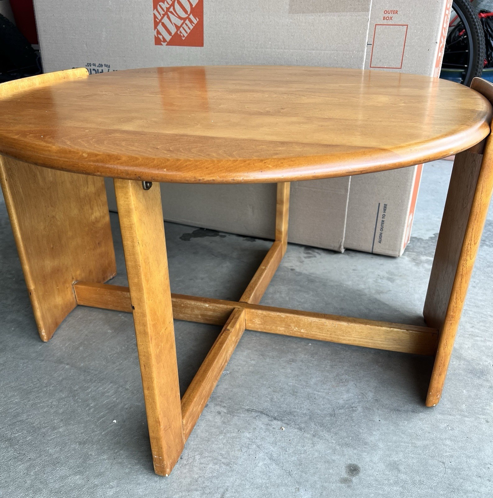 Extremely Rare! Haywood Wakefield streamline deco,mcm coffee/cocktail table