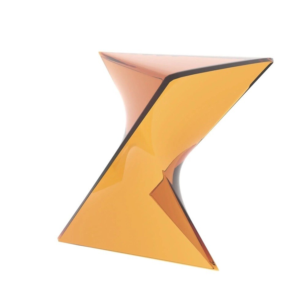 Randolph Triangular Twist End Side Table ABS/PC Plastic – Multiple Colors