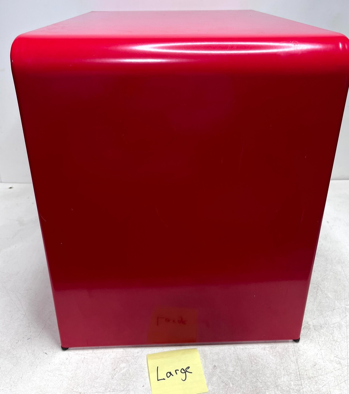 Vintage Amisco Red Nesting Tables Set of 3 Large Metal Made in Canada