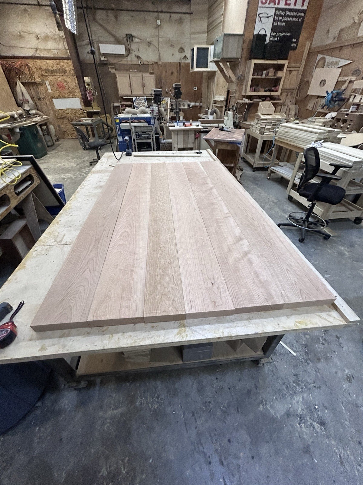Cherry Table Milled To 48x78x2” Thick Ready To Assemble