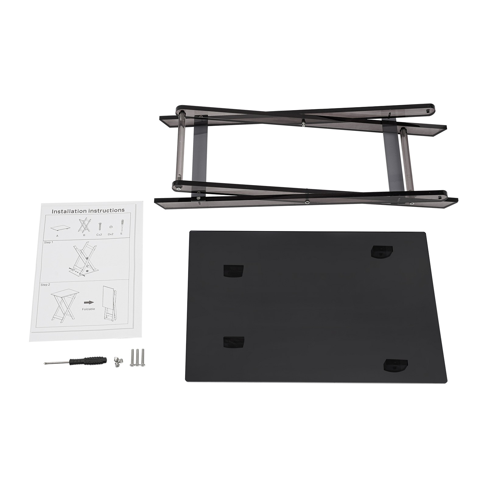 Acrylic Folding Table Coffe Table Foldable Dining Table For Cafe Bar Living Room