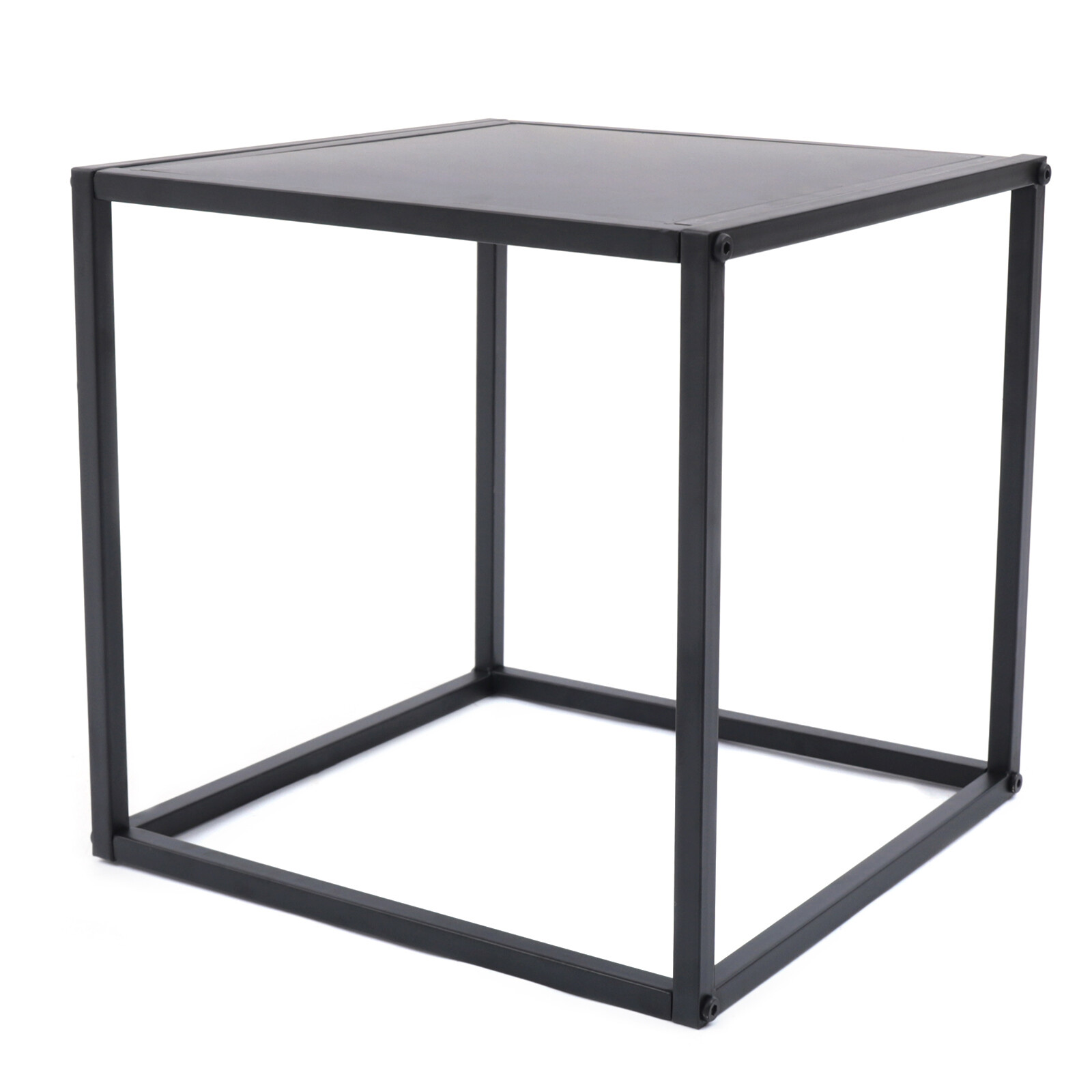 2* Metal End Table Square Side Table Coffee Table Flower Plant Pot Display Stand