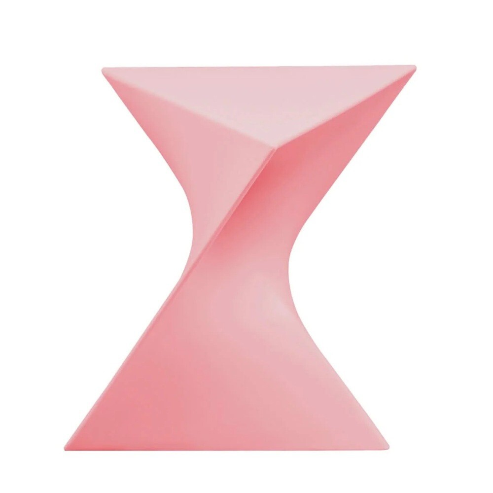 Randolph Triangular Twist End Side Table ABS/PC Plastic – Multiple Colors
