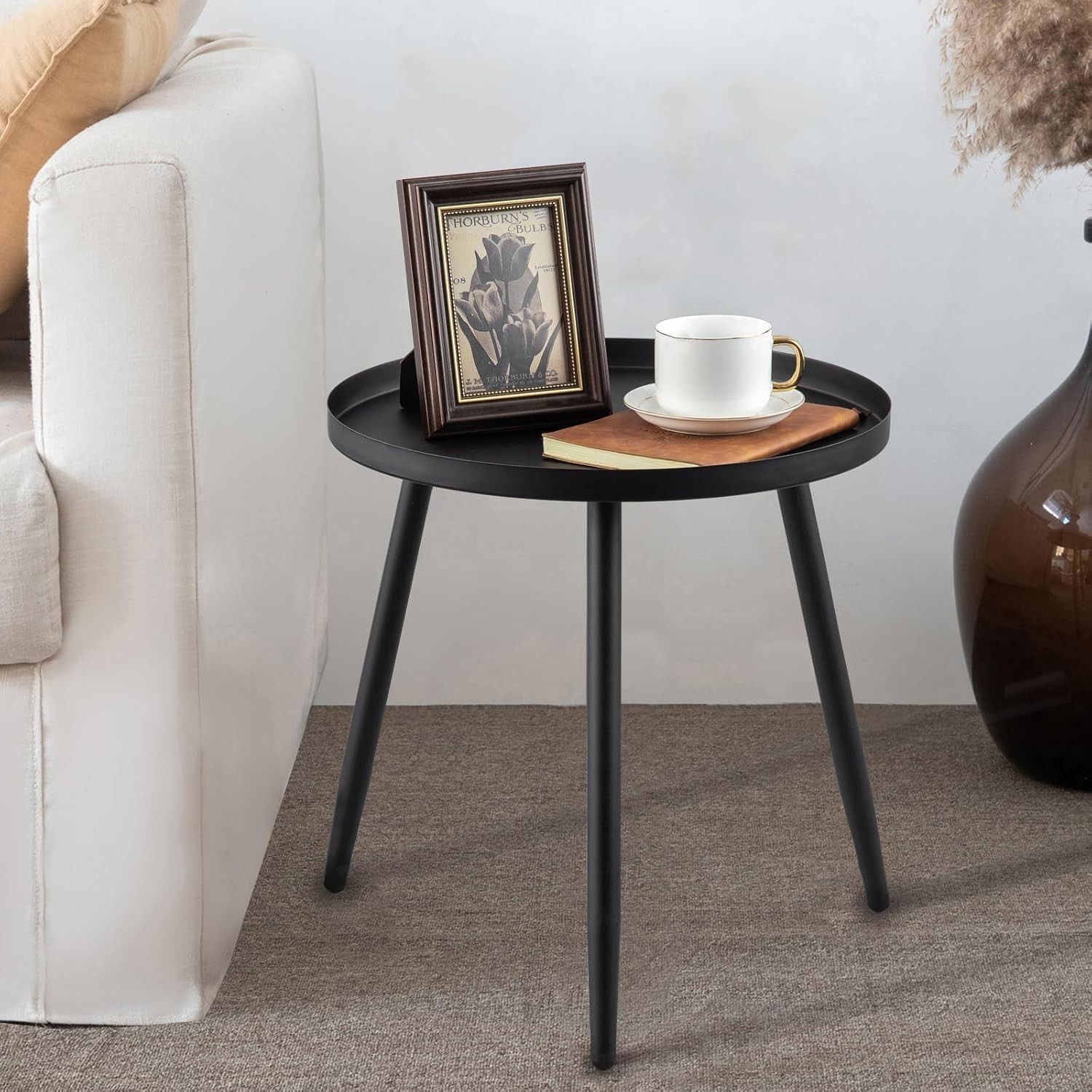 Side Table End Table Any Room Small Side Tables Small Spaces Pure Golden W/ 3