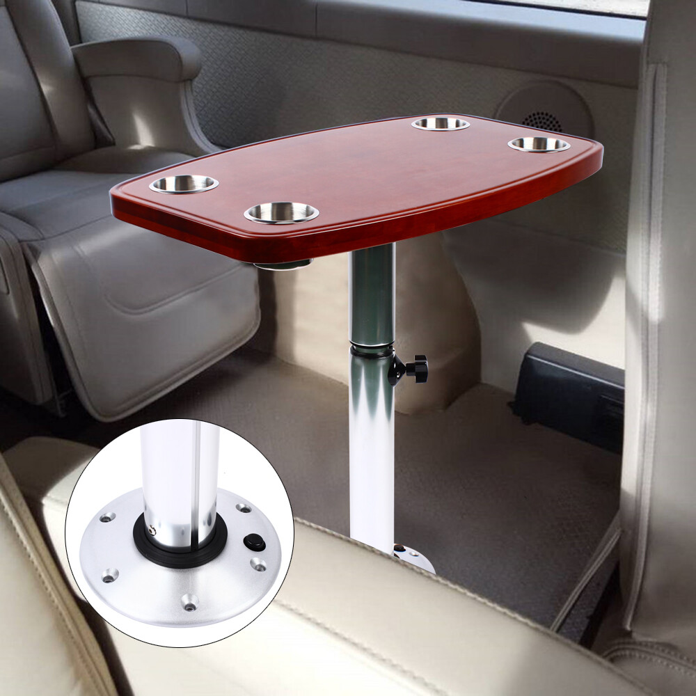 elm Table Top for RV Marine Boat w/ 4 Cup Holders elm Table Top Removable New