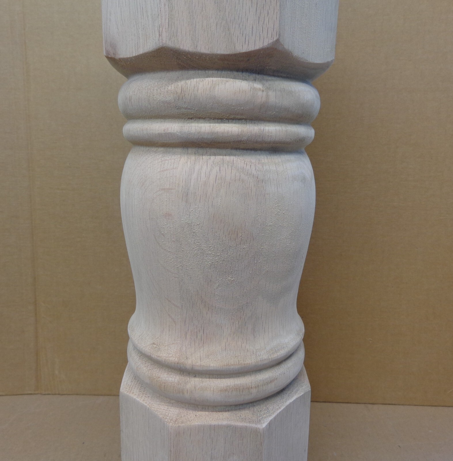 NOS Red Oak Pedestal Turned Column for Table