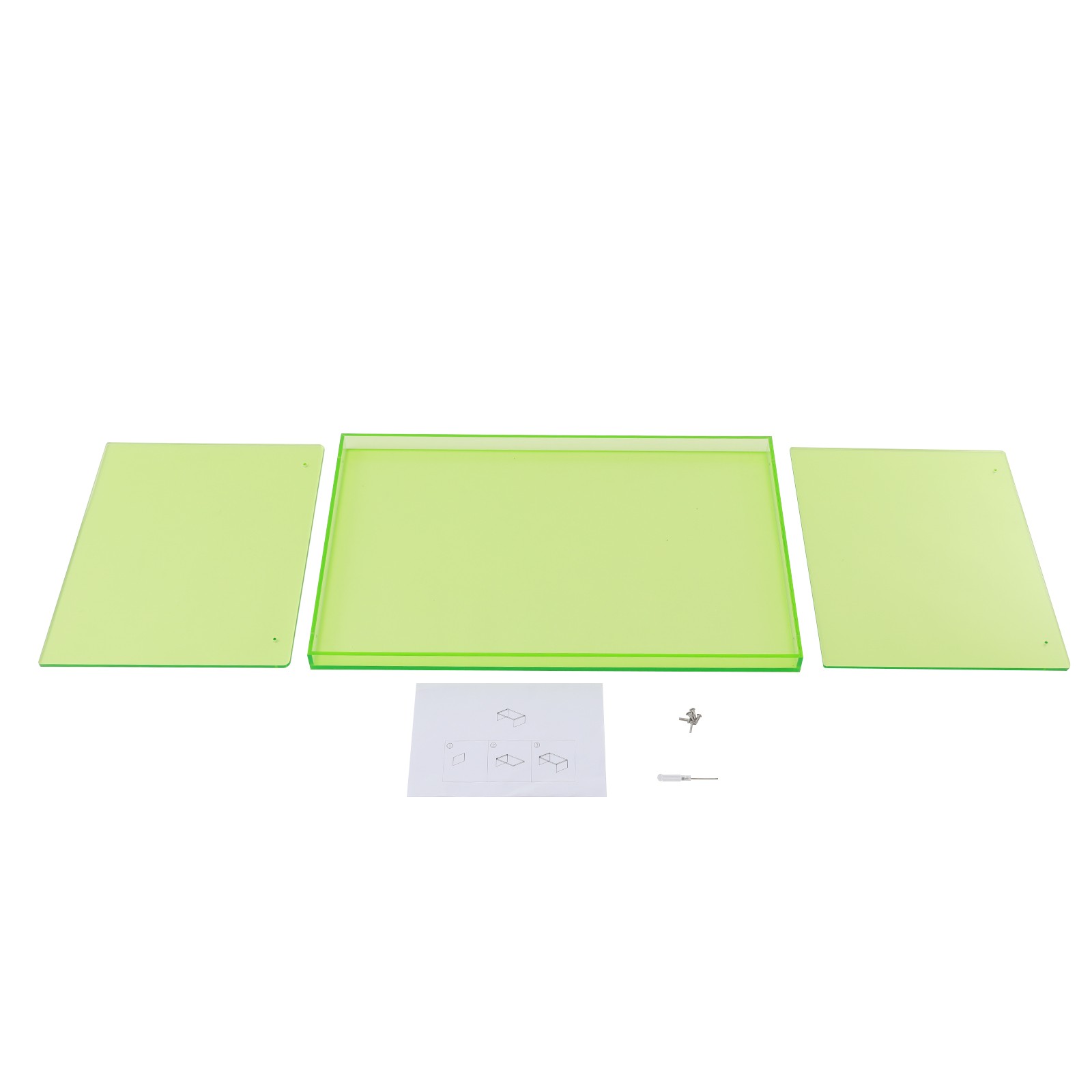Acrylic Rectangle Coffee Table Modern Clear Table for Living Room Bedroom Office