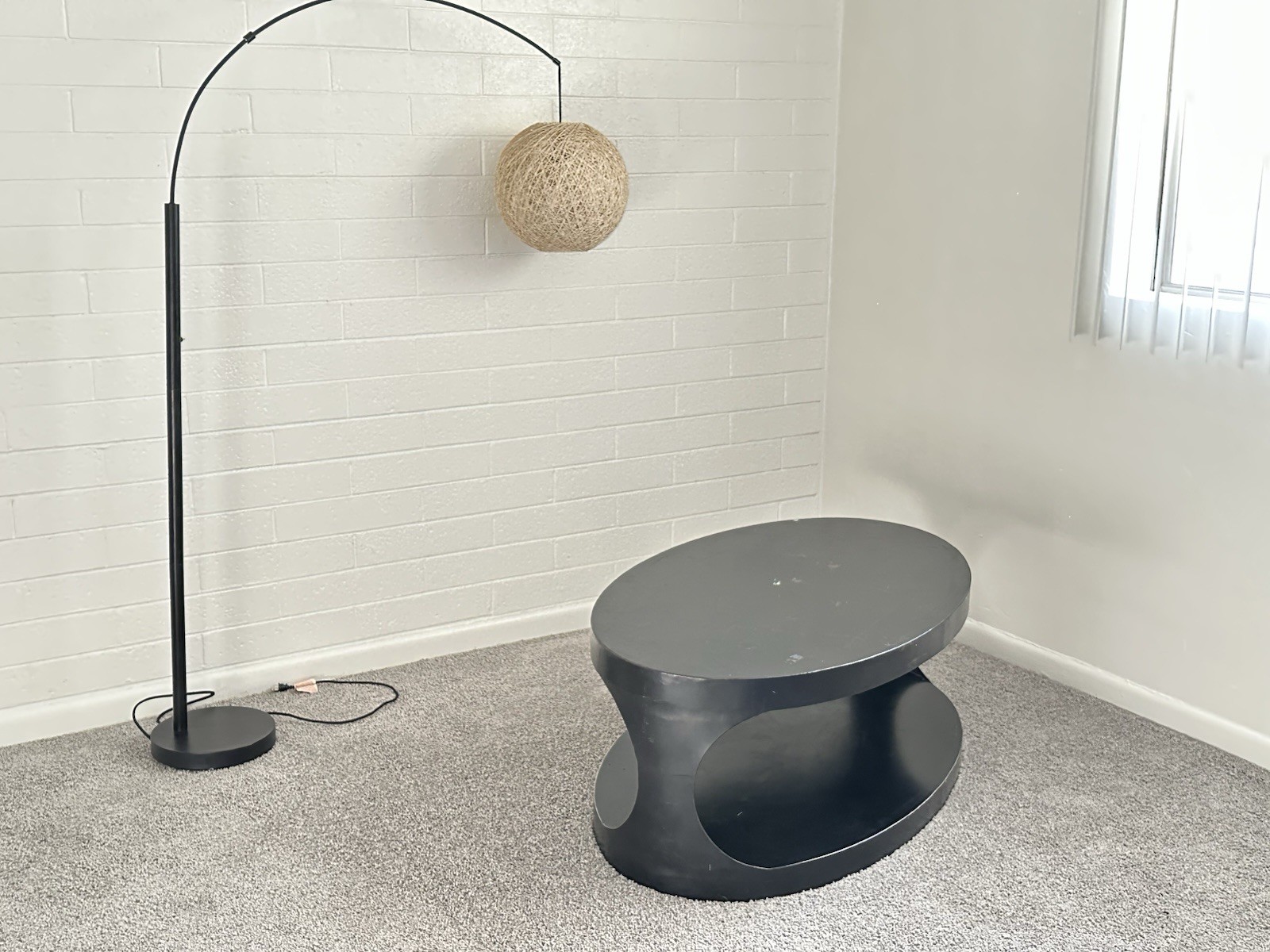 Oval Metal Coffee Table
