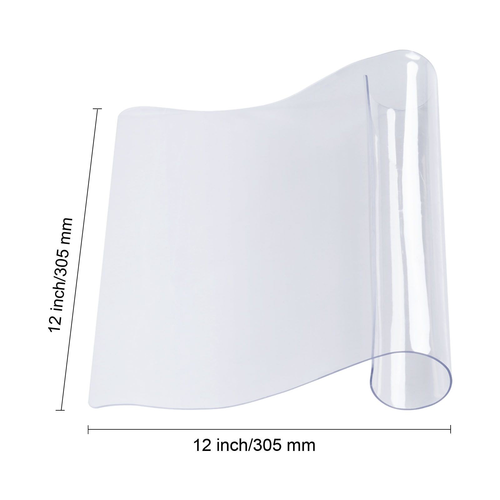 Clear Table Cover Protector, 12″ x 12″/ 305 x 305 mm Table Cover, 1.5 mm Thick
