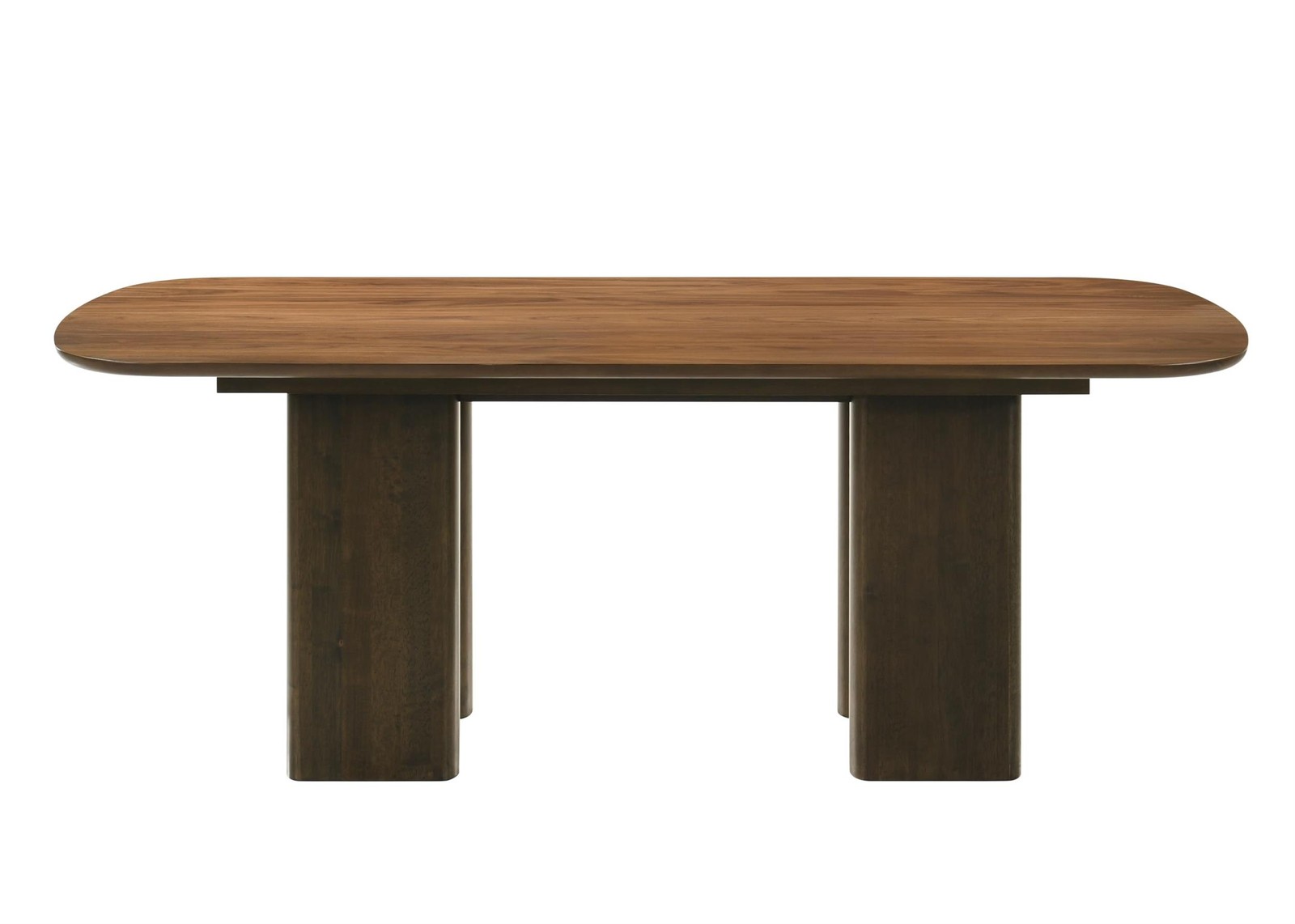 ACME Delina Dining Table in Chenille & Walnut