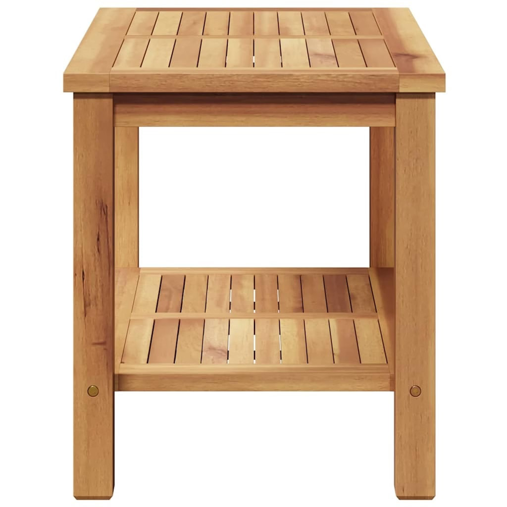 | Coffee Table | Brown 27.56 x 15.75 x 17.72 in Solid Teak Wood