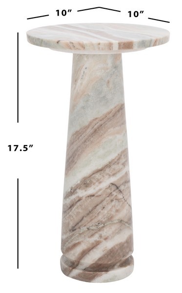 Safavieh VALENTIA RD MARBLE ACCENT TABL, Reduced Price 2172789487 SFV9704B