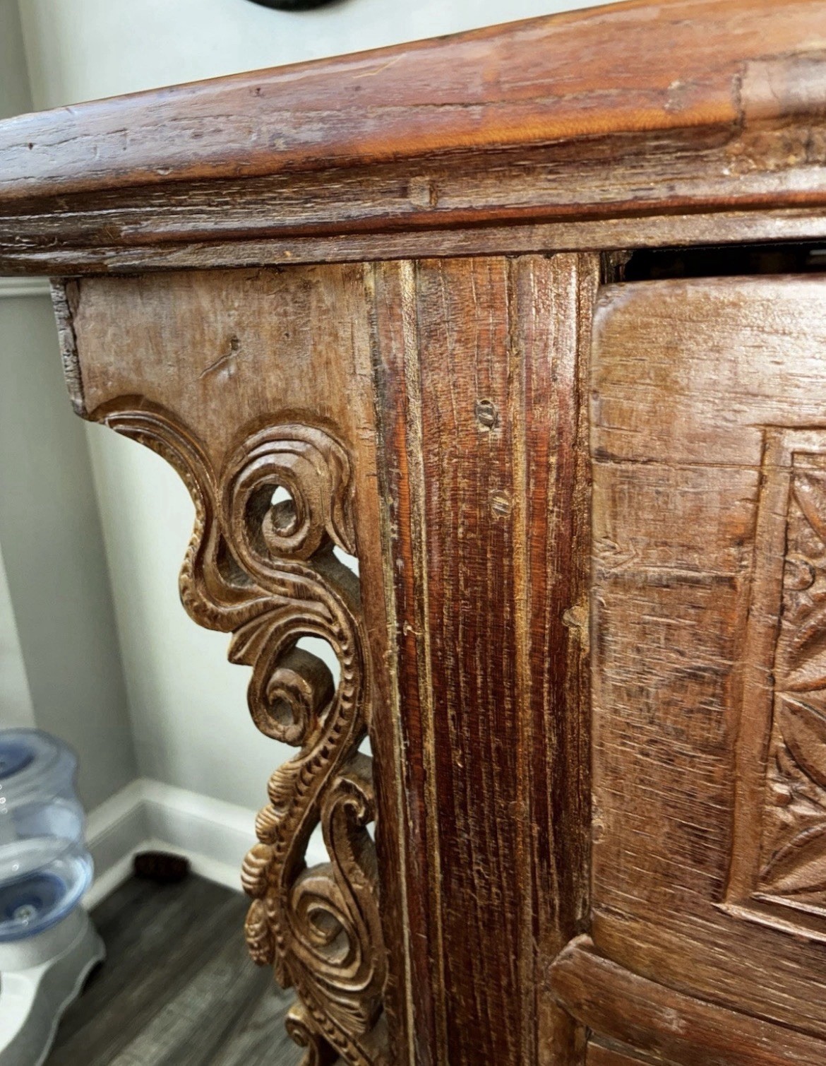 Antique Hand-Carved Wooden Chinese Alter Table Circa 1800