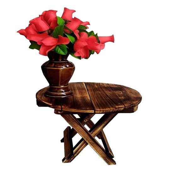 Wooden Folding Coffee Table Modern Furniture Decor Side Table Home Handmade Port