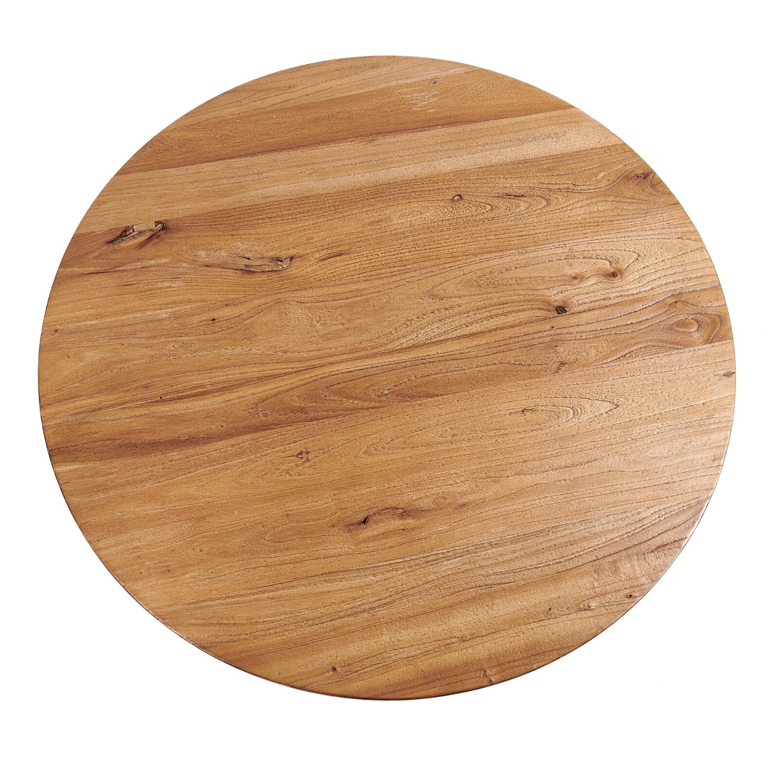 Rustic Round Old Elm Wooden Coffee Table Home Furniture for Living Room Decor