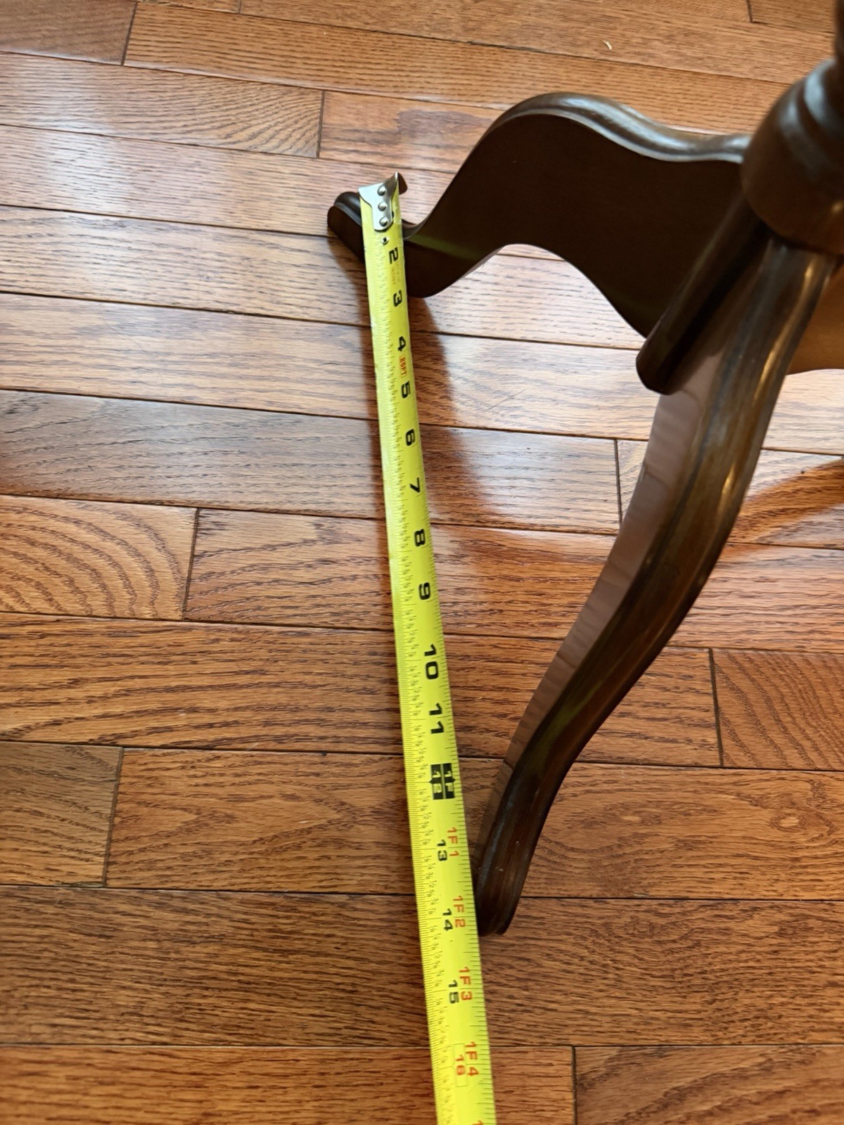 Vtg 1994 Bombay Company Wood Accent Tilt Square Side Table Plant Stand Folding