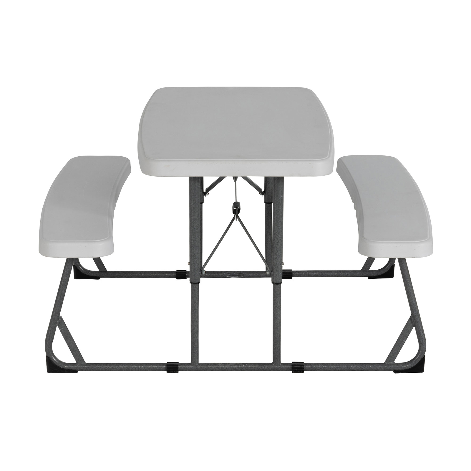 Peakform 37.8″ Rectangular Folding Picnic Table Bench Seating, White (Open Box)