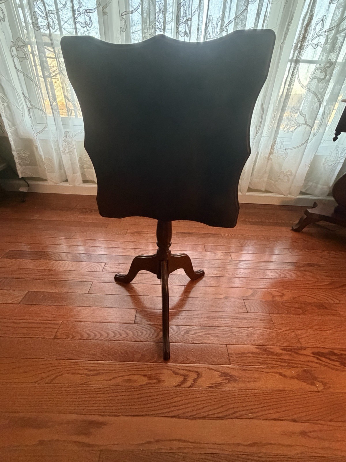 Vtg 1994 Bombay Company Wood Accent Tilt Square Side Table Plant Stand Folding