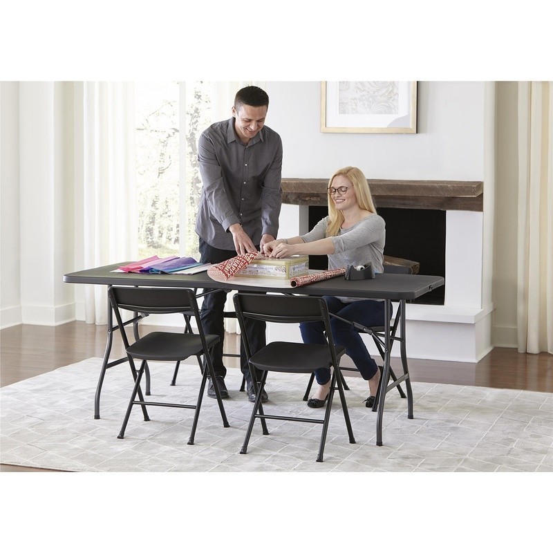 6ft Folding Centerfold Table Heavy Duty Waterproof Resin Ideal Events & Picnics
