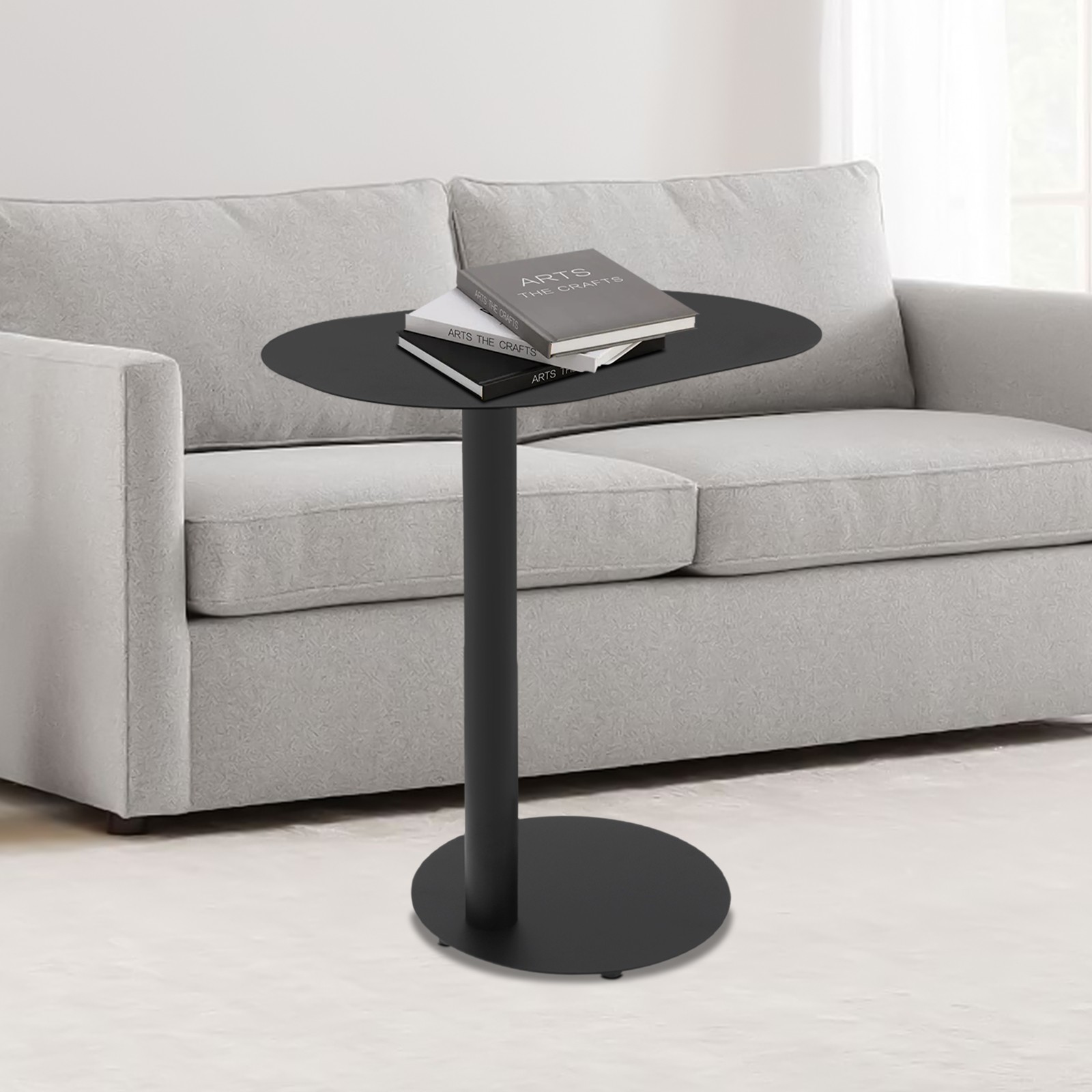 Living Room C-shaped Side Table Bedroom Iron End Table Couch Side Table